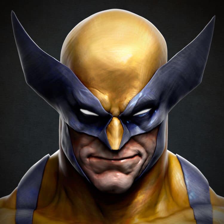 Comic Book Character Wolverine Portrait Print Poster