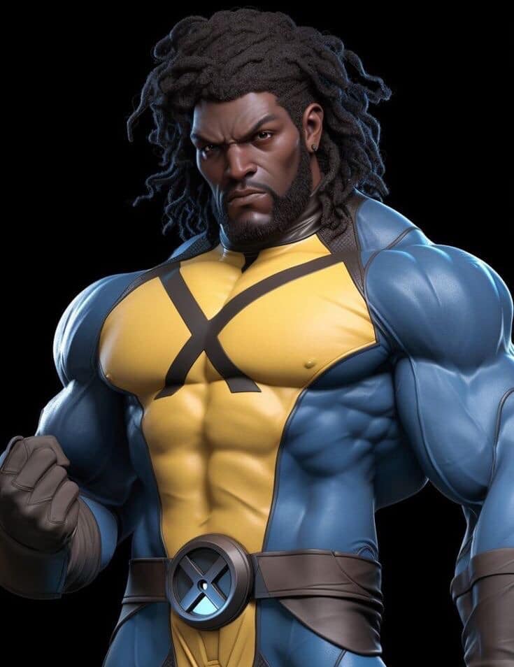 Comic Book Hero Strong Pose Jigsaw Puzzle