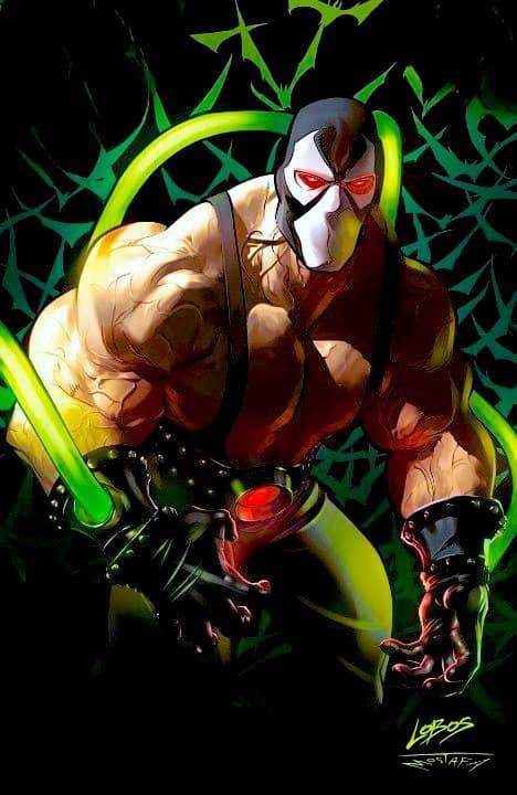 Comic Character Bane Illustration Print Poster