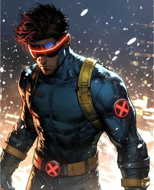 Comic Character Cyclops Action Pose Print Poster