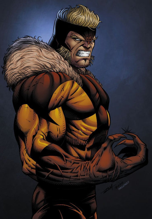 Comic Character Hulking Hero Print Poster
