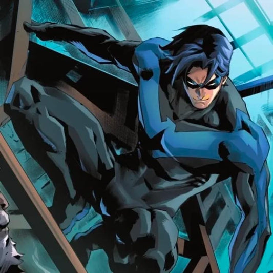 Comic Character Nightwing Action Pose Print Poster
