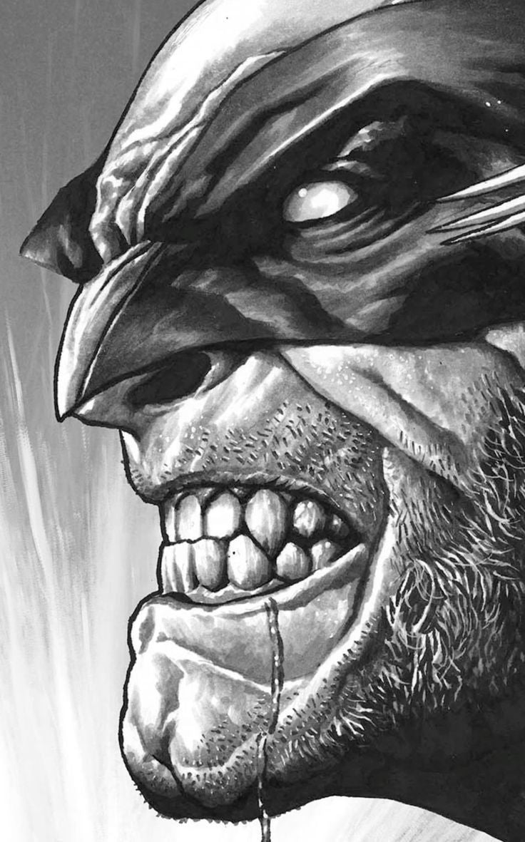 Comic Character Portrait Print Poster