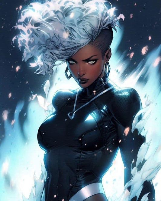 Comic Character Portrait Storm Print Poster