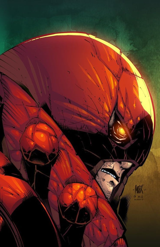 Comic Character Red Hero Print Poster