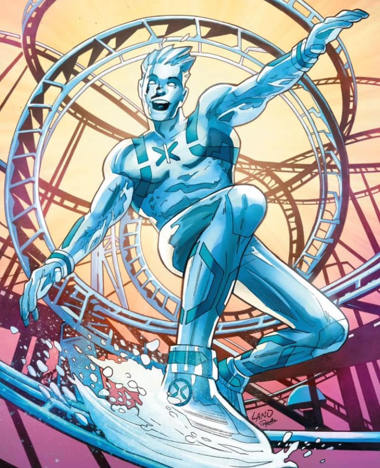 Comic Character Rollercoaster Ride Print Poster