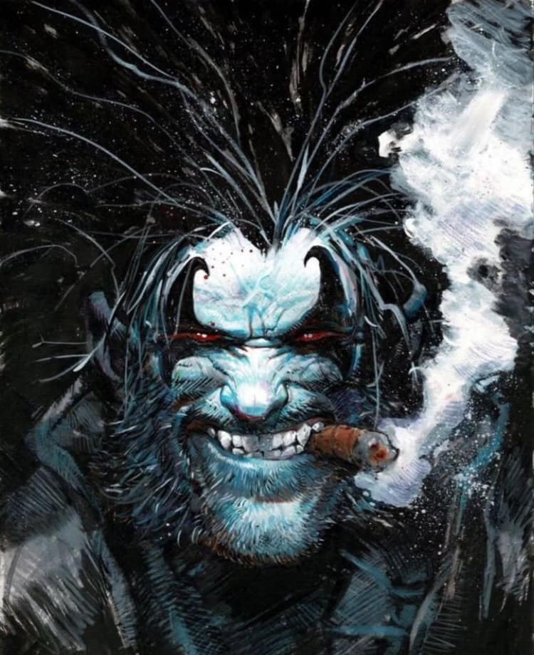 Comic Character Smoking Cigar Print Poster