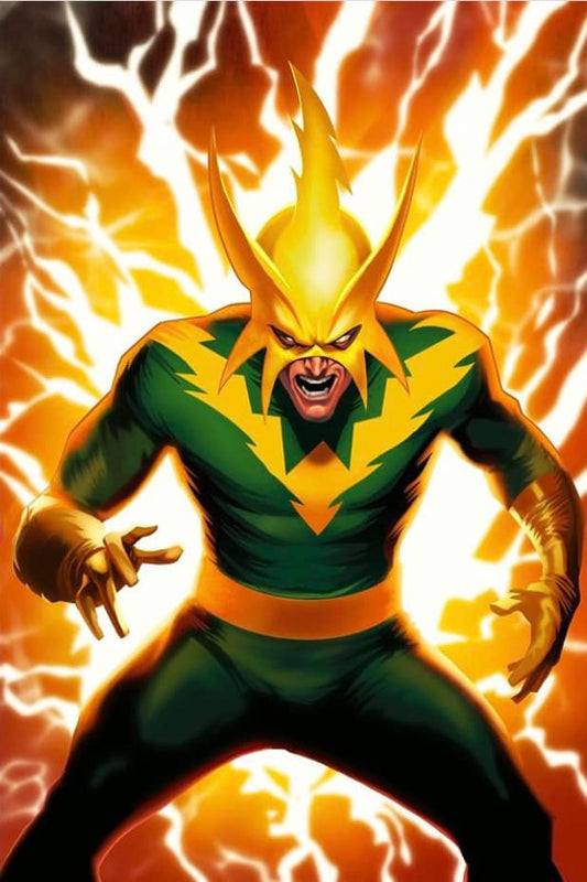 Comic Character Superhero Energy Print Poster