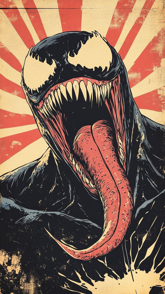 Comic Character Venom Portrait Print Poster