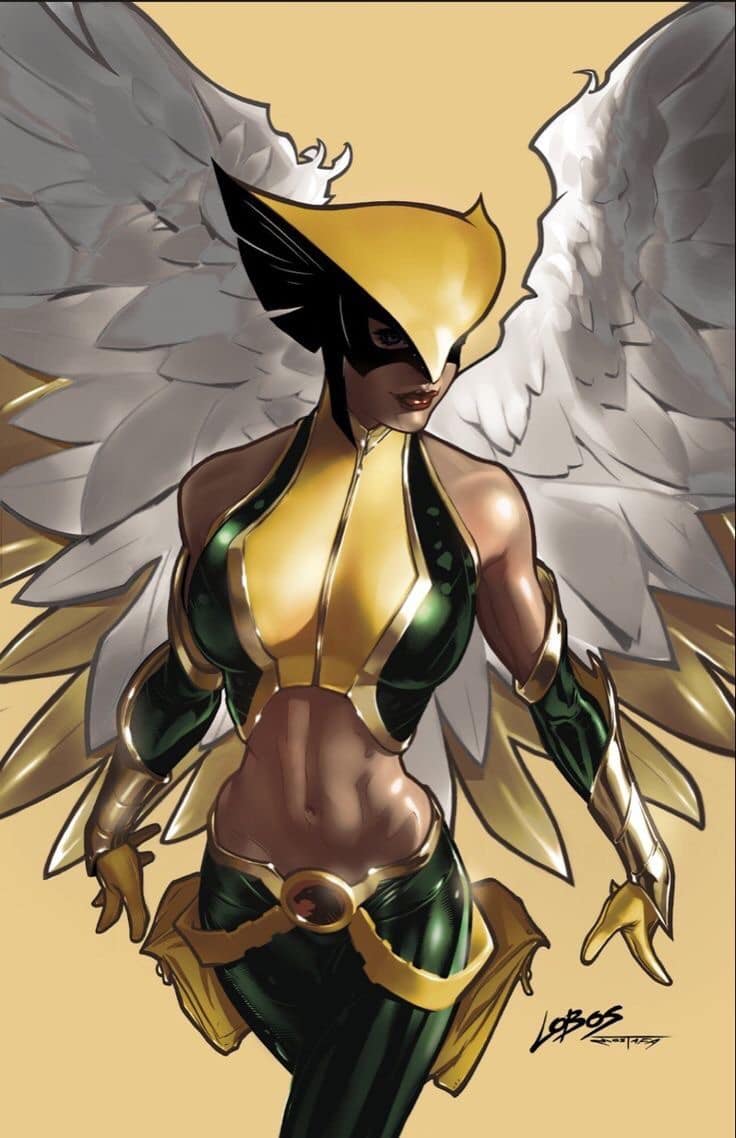 Comic Character Winged Superhero Print Poster