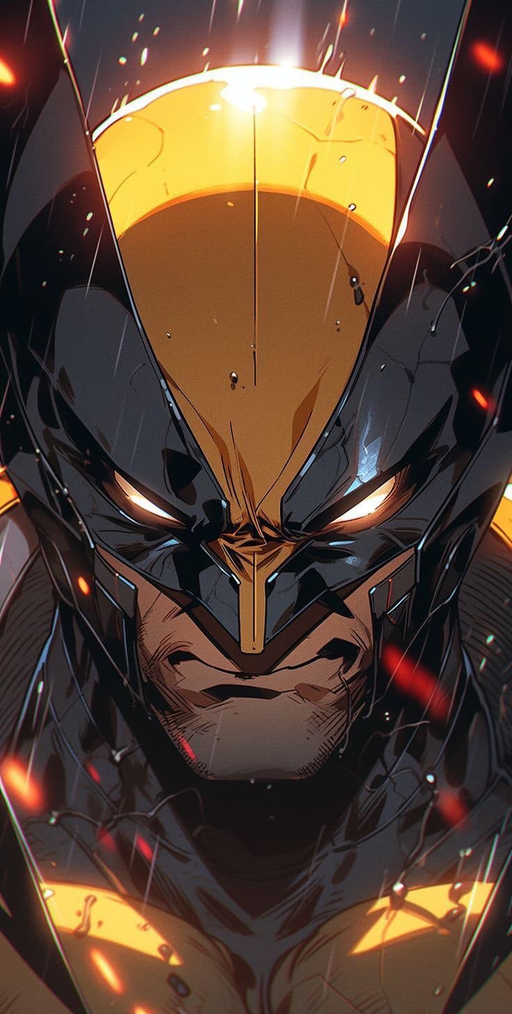 Comic Character Wolverine Portrait Print Poster
