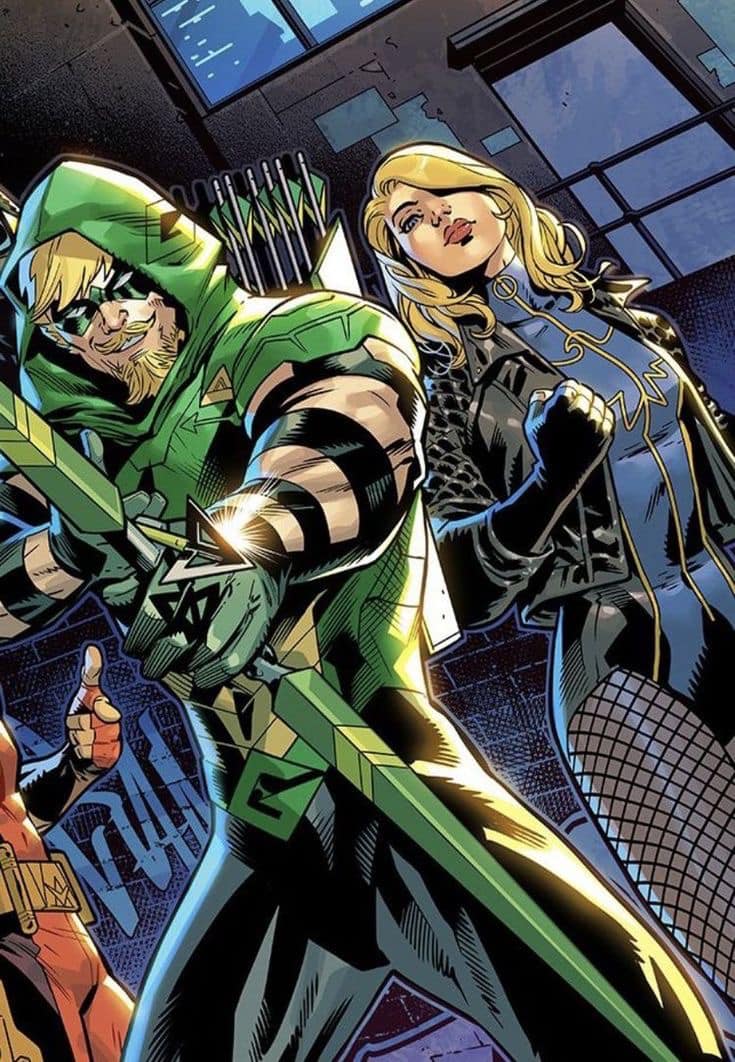 Comic Heroes Green Arrow Black Canary Print Poster