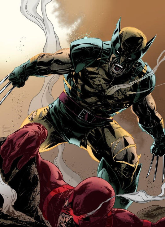 Comic Superhero Battle Wolverine Vs Daredevil Print Poster