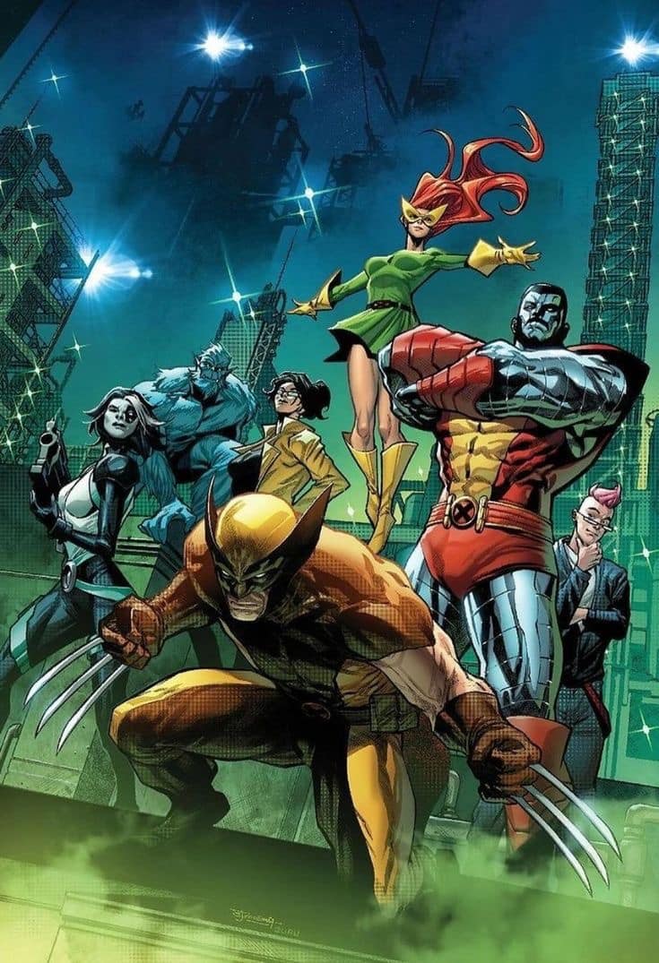 Comic Superheroes Team Capture Print Poster