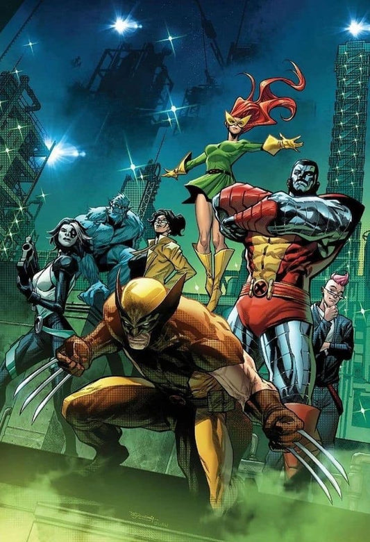Comic Superheroes Team Capture Print Poster