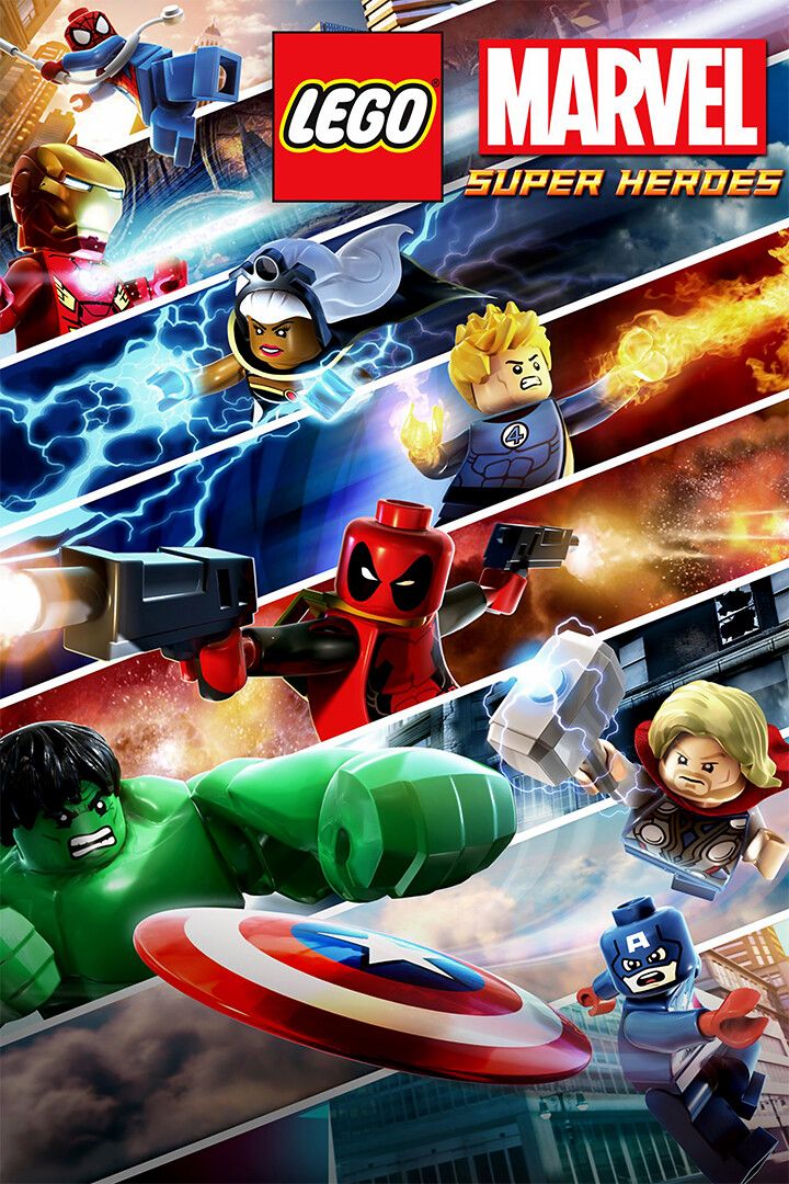 Comic Lego Heroes Video Gaming Print Jigsaw Puzzle