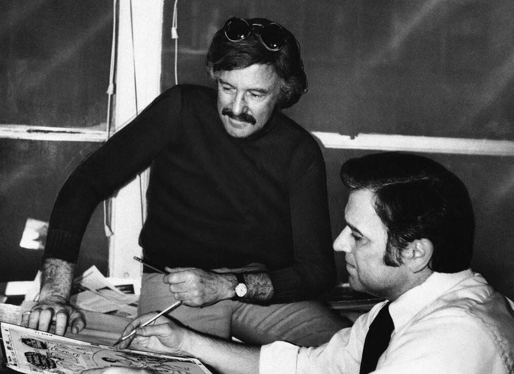 Comics Legend Stan Lee & Art Director John Romita Picture Photo Print