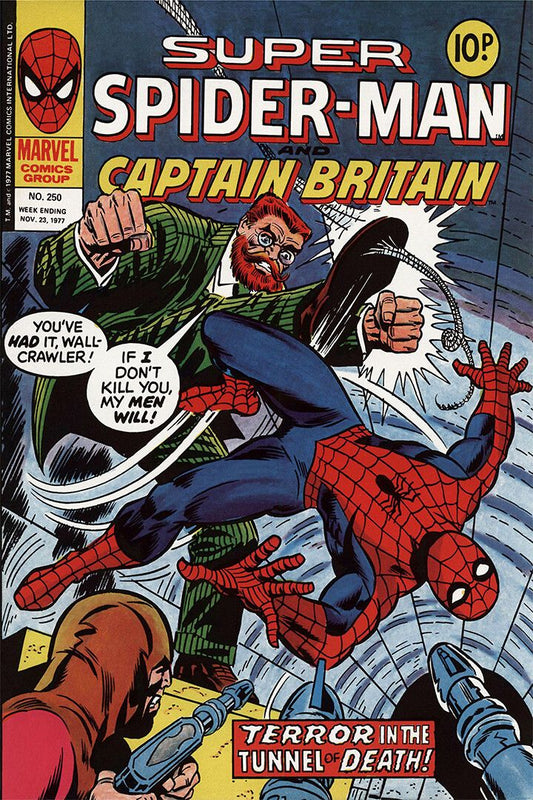 Comics Superheroes Spiderman And Captain Britain Art Home Decor Jigsaw Puzzle