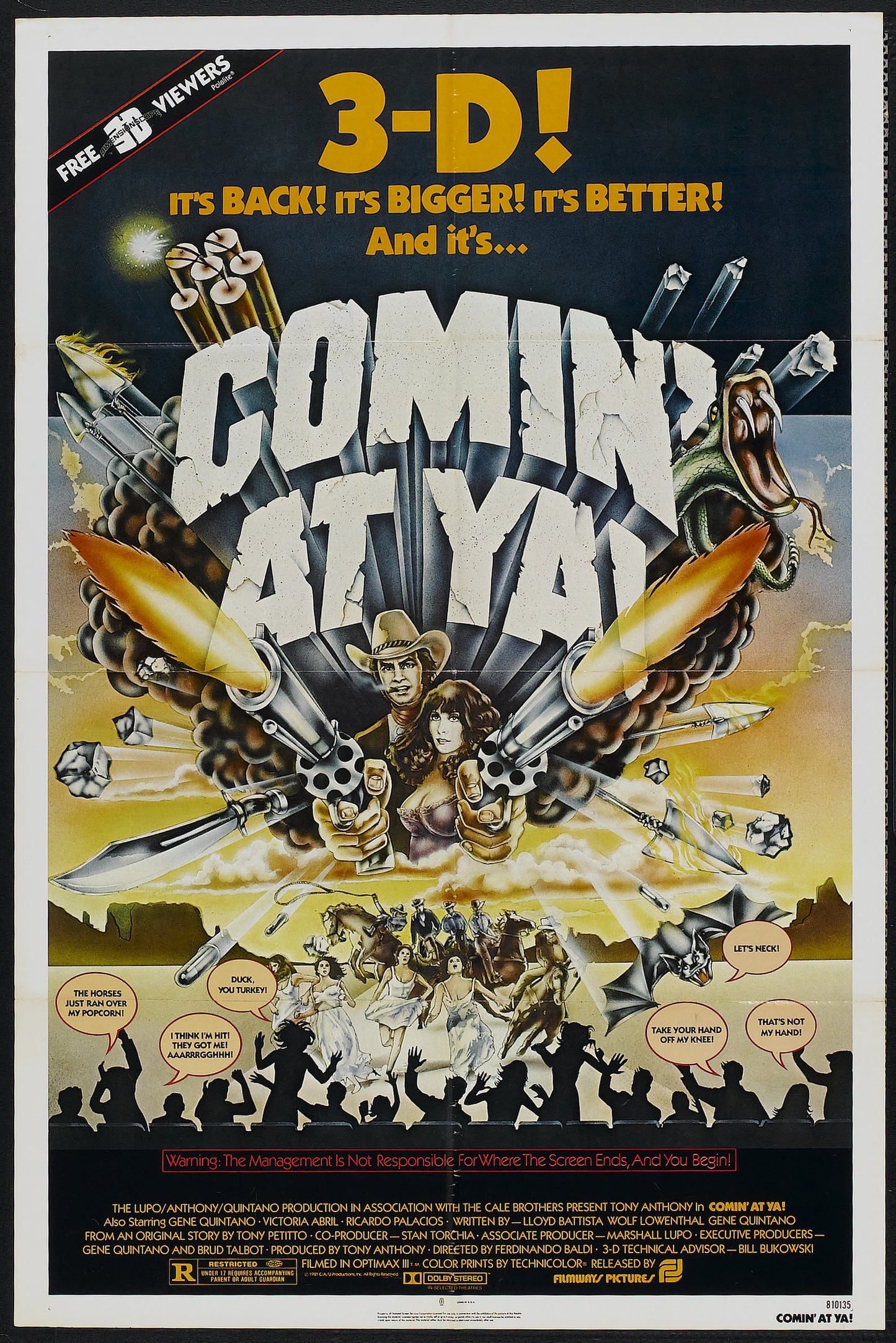 Coming At Ya 01 Movie Magnet