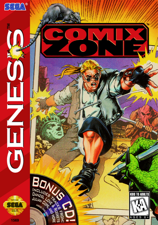 Comix Zone (Usa) Genesis Print Poster