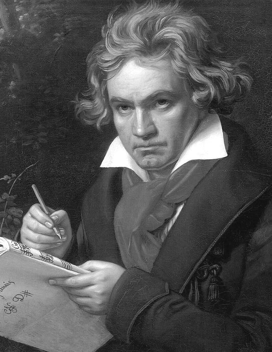 Composer Pianist Musician Ludwig Van Beethoven Poster Painting Reprint