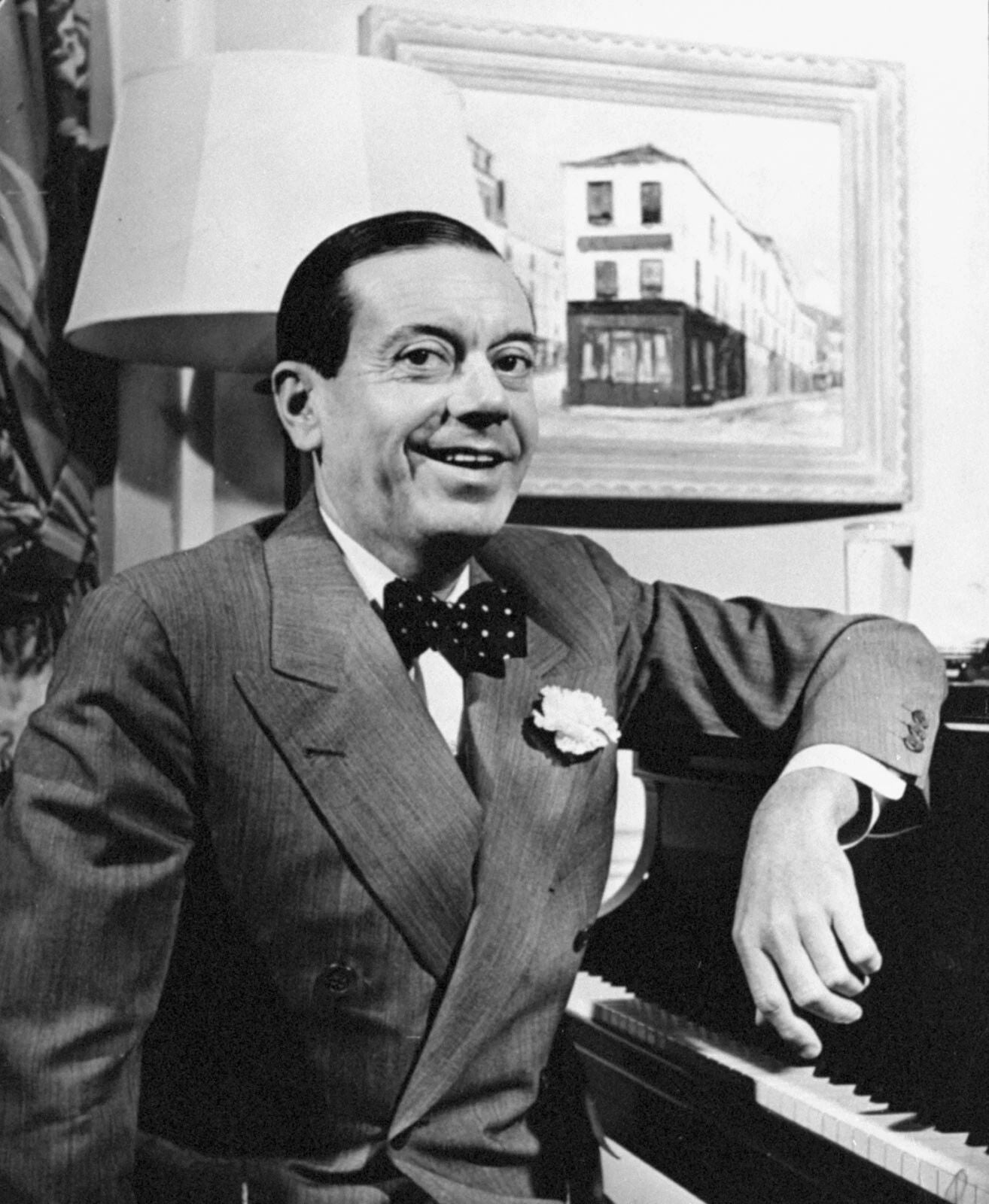 Composer & Songwriter Cole Porter Picture Keychain Keychain Print