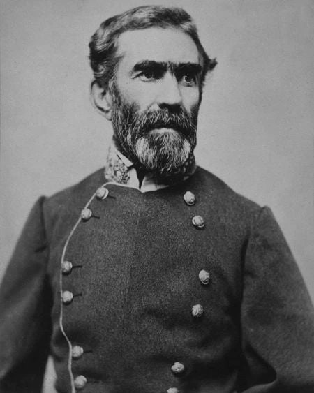 Confederate Army General Braxton Bragg Glossy Keychain Civil War Print