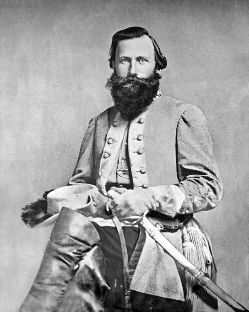 Confederate General James Jeb Stuart Glossy Keychain Us Civil War Keychain
