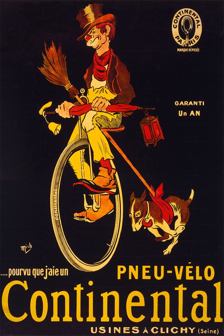 Continental Tires Vintage Style French Tramp Jigsaw Puzzle