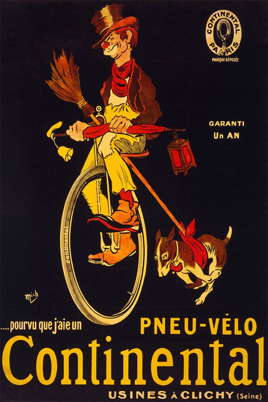 Continental Tires Vintage Style French Tramp Jigsaw Puzzle