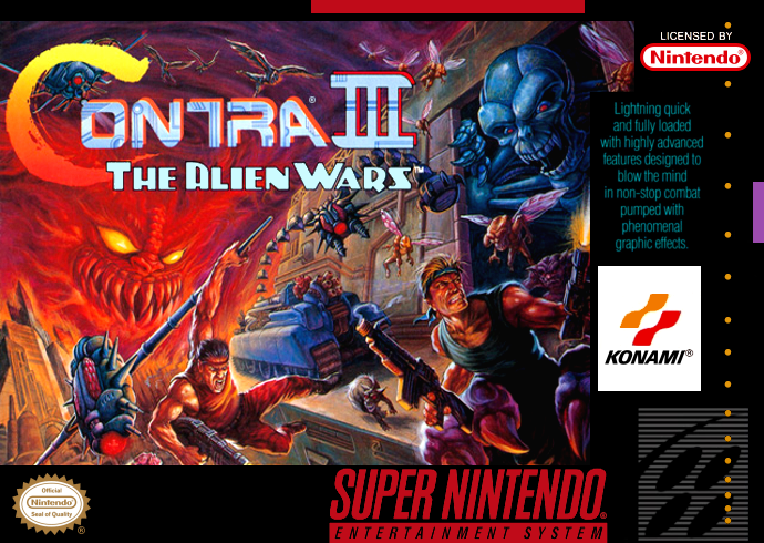 Contra Iii The Alien Wars (Usa) Snes Print Poster