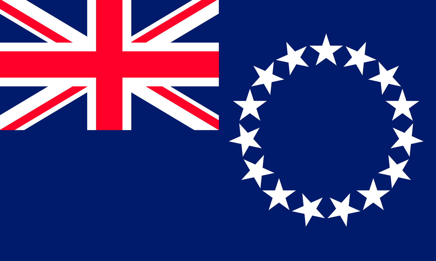 Cook Islands Flag Print Poster