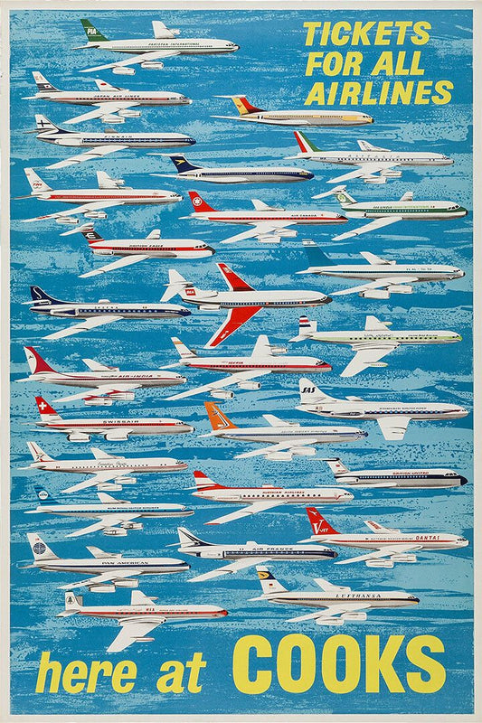 Cooks Travel Group Airline Advertisement Vintage Travel Jigsaw Puzzle