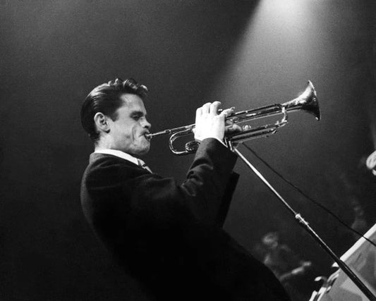 Cool Jazz Chet Baker Glossy Keychain Music Print Entertainment Keychain Trumpet
