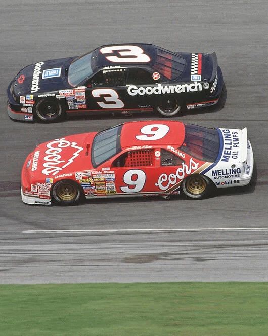 Coors Ford Bill Elliott Vs Dale Earnhardt Glossy Magnet Daytona 500 Magnet
