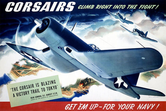 Corsairs Climb Into The Fight 1940S Ww2 Navy Air Corp Jigsaw Puzzle