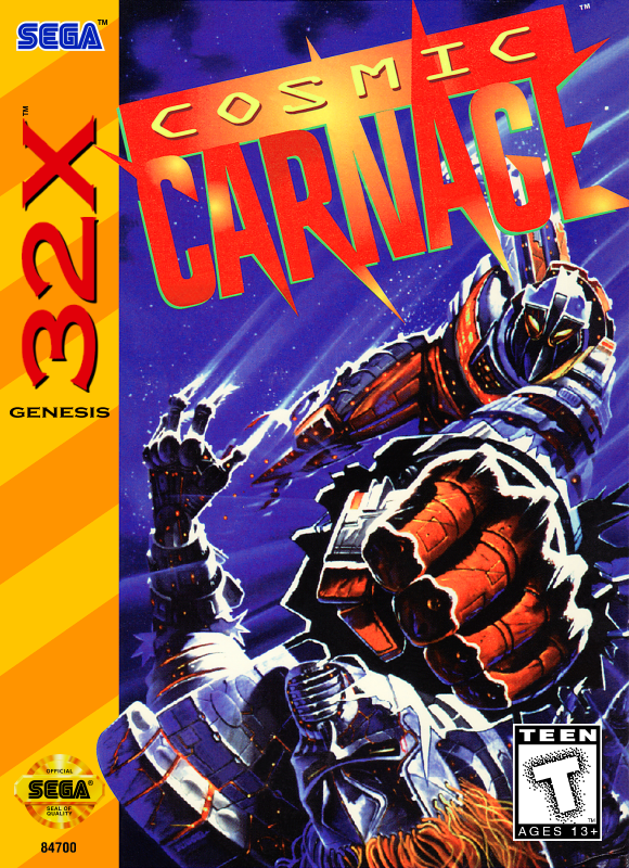Cosmic Carnage Sega 32X Keychain