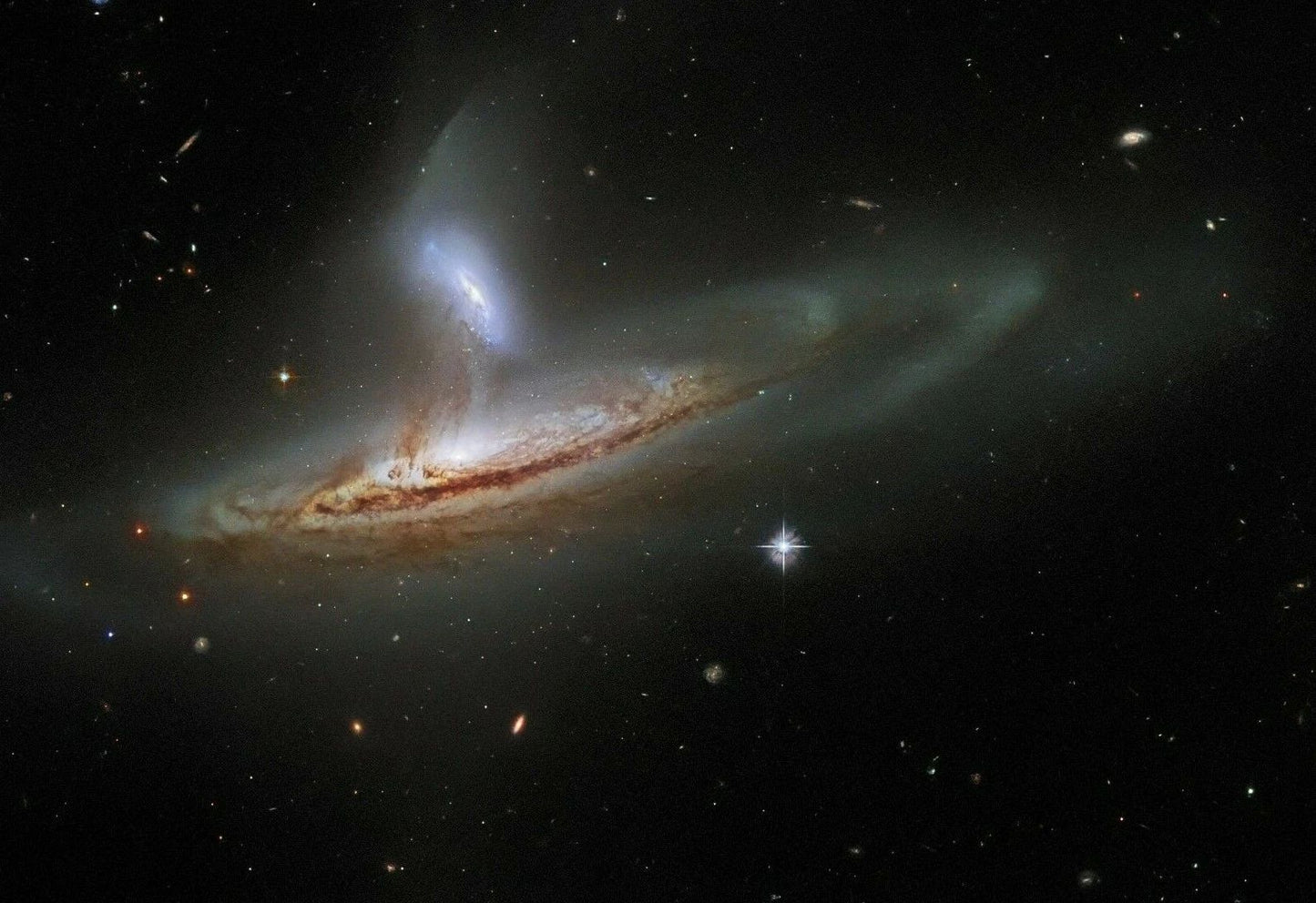 Cosmic Interaction Magnetgraphed By Hubble Telescope Magnet Magnet 11 X 17