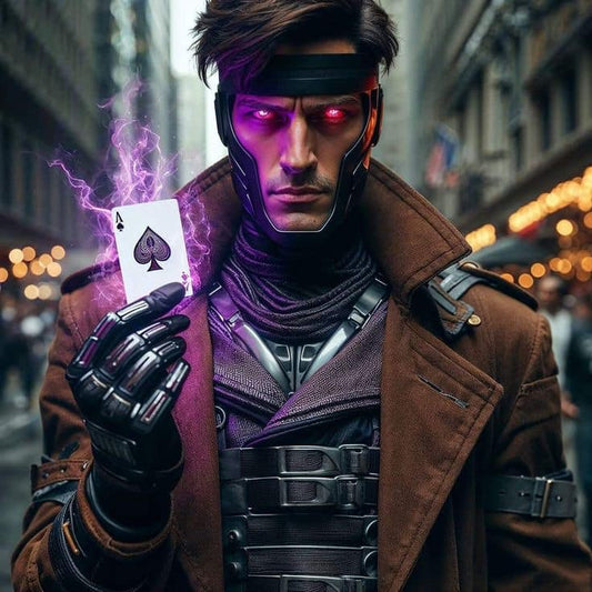Cosplay Gambit Urban Background Print Poster