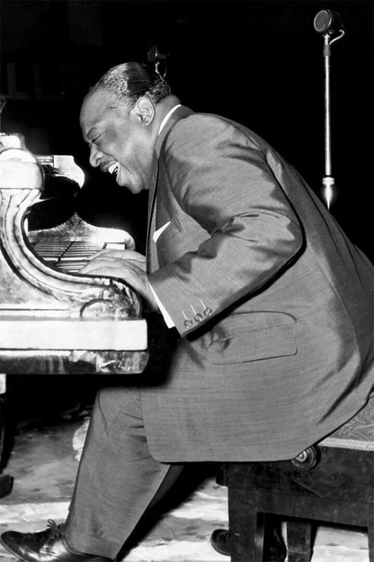 Count Basie Playing Piano Print Jigsaw Puzzle