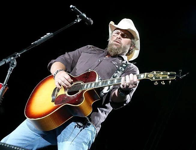 Country Music Singer Toby Keith Classic Picture Keychain Keychain Print