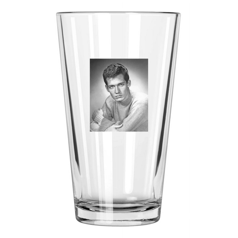 Country Rock Singer Billy Joe Royal Western Portrait Pint Beer Drinking Glass