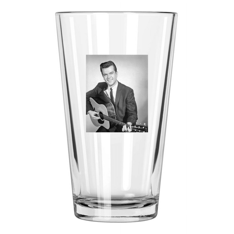 Country Rock Singer Conway Twitty Photo Western Pint Beer Drinking Glass