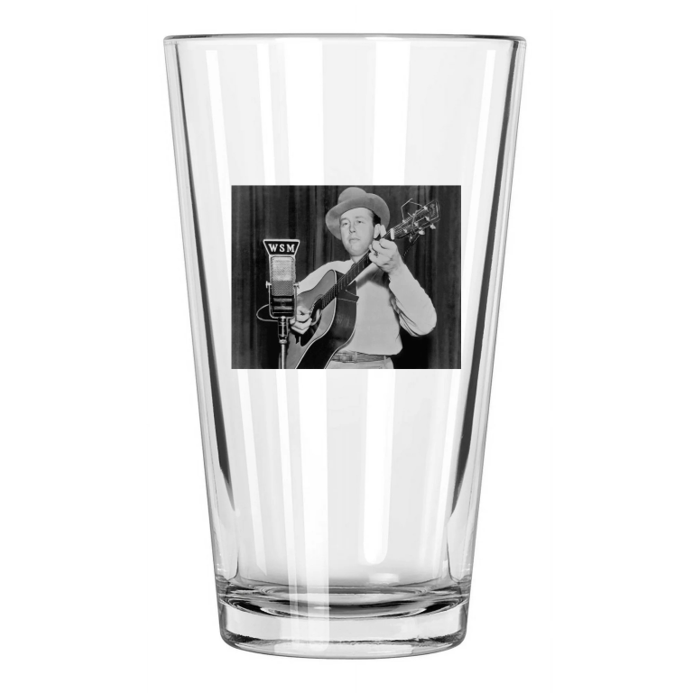 Country Singer Bill Monroe Photo Western Bluegrass Folk Pint Beer Drinking Glass