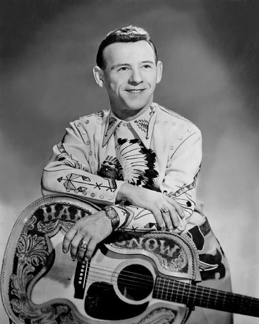Country Singer Hank Snow Glossy Keychain Western Print Honky Tonk Keychain
