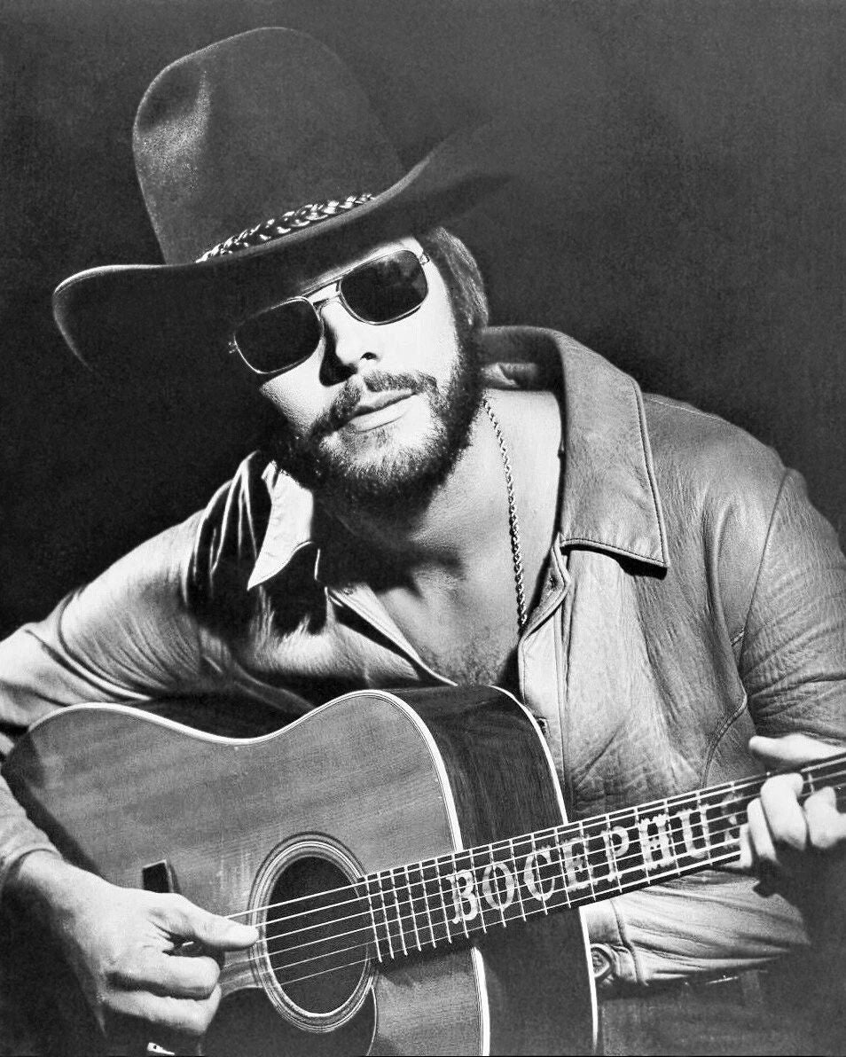 Country Singer Hank Williams Jr Glossy Photo Portrait Print