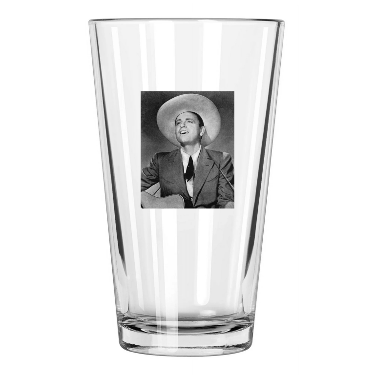 Country Singer Jimmy Davis Photo Old Western Music Pint Beer Drinking Glass
