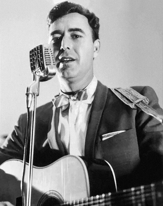 Country Singer Johnny Horton Glossy Keychain Western Music Print 1