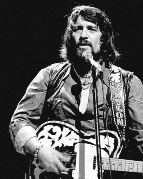 Country Singer Waylon Jennings Glossy Keychain Western Print Honky Tonk Keychain 1