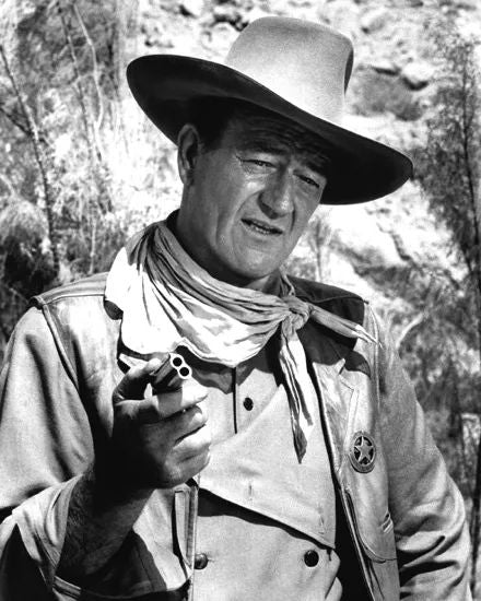 Cowboy Actor John Wayne Glossy Keychain Movie Print Celebrity Keychain Rio Bravo